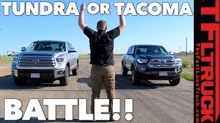 Compared Tacoma vs Tundra  Watch This Before You Buy a Toyota Truck [upl. by Sixla]