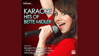 Beast of Burden In the Style of Bette Midler Karaoke Version [upl. by Antsirhc]