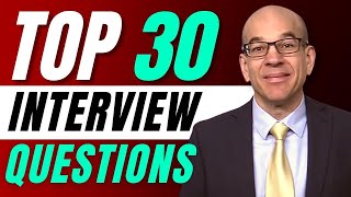 Top 30 Interview Questions  From a recruiters hiring playbook [upl. by Tartaglia]