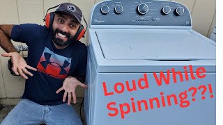 Fixing A WhirlpoolMaytag Washer Which Is Loud During The Spin Cycle [upl. by Selmner]