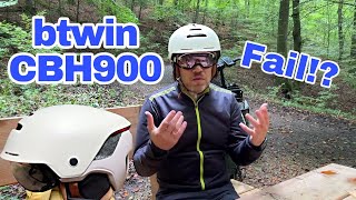 btwin CBH900 der Fahrradhelm mit Visier von Decathlon im Test Review [upl. by Soraya]