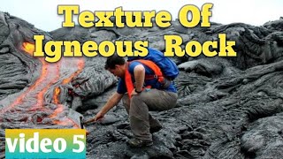 Texture of igneous rock in Hindi lecture 10 of igneous petrology GeologyAspirant [upl. by Roselyn]