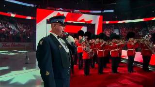 Lyndon Slewidge performs Canadian Anthem  2012 NHL ASG [upl. by Llimaj]