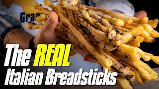 How to Make GRISSINI  The Real Italian Breadsticks [upl. by Redmund780]