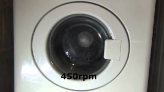 Zanussi Compact ZWC1300  Cotton  super rinse  Final rinse and spin 1300rpm 5 of 5 [upl. by Saito]