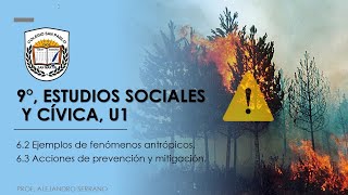 62 Ejemplos de fenómenos antrópicos 63 Acciones de prevención y mitigación U1 E Sociales y C [upl. by Boycie]