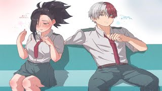 Todoroki And Momo Secret Meeting Lets Stay Together Tonight  My Hero Academia Comic Dub [upl. by Hartzel508]