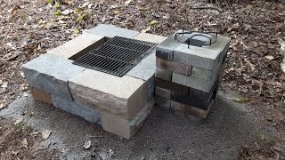 Brick rocket stove design  Rocket stove fire pit hybrid [upl. by Drews]