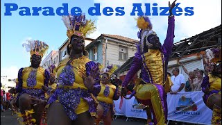 Carnaval 2024 Parade des Alizés 1 Stmarie [upl. by Nathanial740]