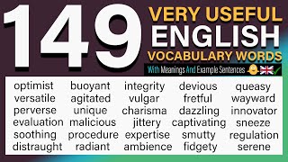 149 VERY USEFUL English Vocabulary Words with Meanings and Phrases  Improve Your English Fluency [upl. by Phonsa]