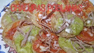 CHALUPAS POBLANAS 😃✨  ¿Cómo hacer chalupas estilo Puebla  nochemexicana [upl. by Genesa884]