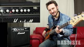 MARSHALL MB15  BASS AMP  REVIEW  TEST  Bassiste Magazine 47 [upl. by Kassie]