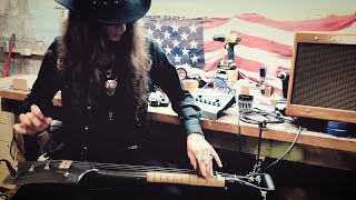 STAR SPANGLED BANNER on the 3 STRING SHOVEL GUITAR  Justin Johnson [upl. by Elbert850]