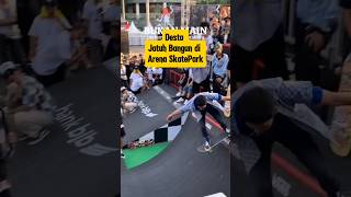 Desta Jatuh Bangun main Skateboard Arena SkatePark  Bukan Main Vindes Vincent  Artis Viral [upl. by Morgen715]