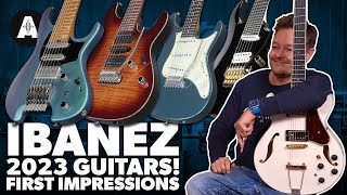 First Look at the NEW Ibanez 2023 Guitars [upl. by Maddock]