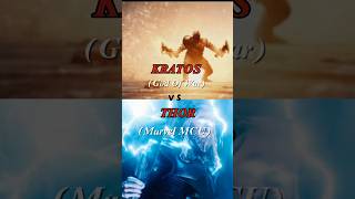 Kratos vs Thor MCU kratos kratosgodofwar thor marvel marvelstudios shorts vsedit [upl. by Orimlede]