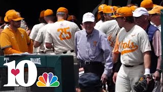 98yearold former Vols baseball player celebrates teams national title [upl. by Merri969]