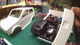 Builds Fiat panda 4x4 in 110 scale on chassis Tamiya CC01 [upl. by Yorztif756]