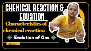 EVOLUTION OF GAS😲 Characteristics Of Chemical Reaction  Class 10 [upl. by Seena]