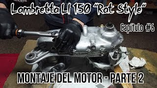 Restauración Lambretta LI 150 quotRat Stylequot  Capítulo 6  Montaje del motor Parte 2 [upl. by Lance]