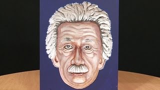 Painted Einstein Hollow Face Illusion [upl. by Alli]