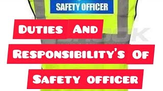 Safety officer daily activity  Current safety tips  Track Safety training  HSEGUIDE2001 tbt [upl. by Cannell143]