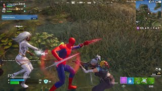 SPIDERMAN amp STORM FORTNITE GAMEPLAY [upl. by Renato]