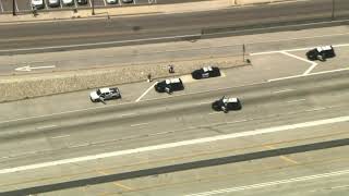 Authorities in pursuit of carjacking suspect in LA County [upl. by Ssyla]