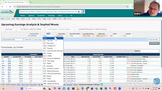 How to screen for Historical Earnings Stock Price Action and Options Straddles [upl. by Attenaj762]