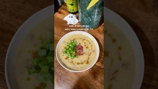 spicy baked potato soup Sooo delicious every time soup souprecipe recipe food healthy easy [upl. by Karoly669]