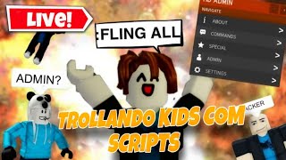 TROLLANDO KIDS COM SCRIPT NO PC No Brookhaven RP🏠 2024 Trolling Exploit Roblox [upl. by Letnoj705]