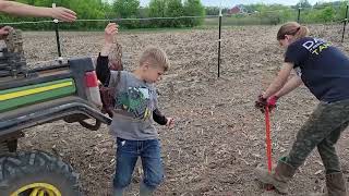 Tree Line Planting on the Farm [upl. by Arahsat278]