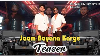 Jaam Bayana karge  Mr Qureshi  Vishal Singh New Haryanvi song 2024 [upl. by Syst]