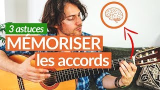 MÉMORISER LES ACCORDS quand on débute en guitare  3 conseils [upl. by Atteuqram]