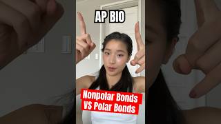 AP Bio Series Part 2 Nonpolar Bonds VS Polar Bonds⚛️ apbio biology fyp biochemistry apbiology [upl. by Allenrad]