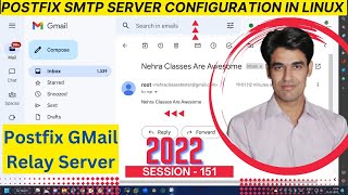 Session  151  Postfix SMTP Server Configuration in Linux  Install Postfix in RHEL  Nehra Classes [upl. by Robbi706]