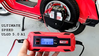 ULTIMATE SPEED ULGD 50 A1 battery charger and maintainer • Unboxing and test [upl. by Coney925]