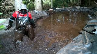 Wathose  RubberWaderTrouser in Mud Puddle [upl. by Letnuahc]