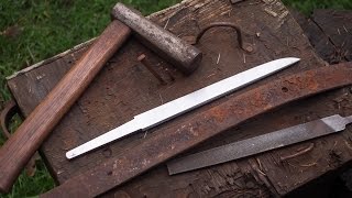 SOTW 5  Forging A Tanto Bladefrom a carriage leaf spring [upl. by Ennywg]