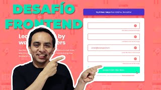 APRENDE a validar formularios usando HTML  CSS  Javascript  🎖️ Desafío FrontEnd 12 [upl. by Cchaddie]