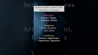 Zodiac Secrets What Your Sign Really Craves [upl. by Aed]