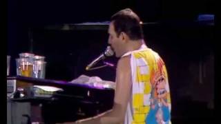 Queen  Bohemian Rhapsody Live At Wembley Stadium 1986 [upl. by Anerehs]