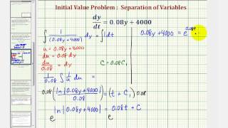 Ex Solve a Differential Equation that Models the Change in a Bank Account Balance [upl. by Havens]