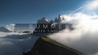 SUMMER  DOLOMITES 8K TIMELAPSE [upl. by Rudy]