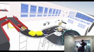 Emulate3D Interactive Baggage Handling System with the HTC Vive [upl. by Nadabas]