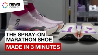 How sprayon shoes are made in 3 minutes [upl. by Lebar]