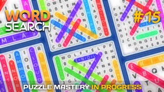 Word Search  Stage 15  Puzzle Mastery in Progress [upl. by Akimert672]