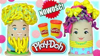 Play Doh • Fryzjer • Brokatowe fryzury • bajki dla dzieci [upl. by Euqinot]