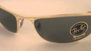 Ray Ban Rectangular Olympian Sunglasses RB3119 001 [upl. by Ajat]