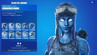 BLACK ICE LEGENDS BUNDLE in Fortnite ITEMSHOP preview Frozen Midas [upl. by Illac]